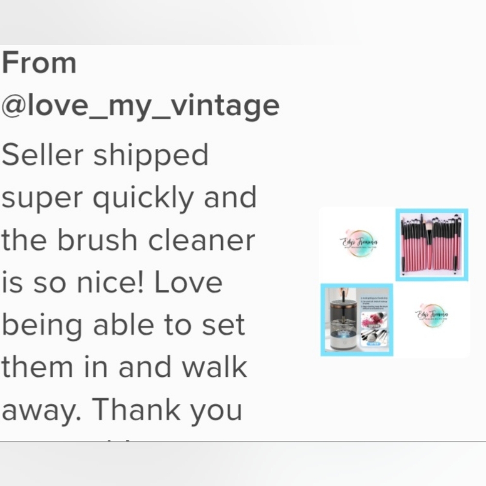 Electric Makeup Brush Cleaner Machine & Makeup Brush Bundle (New) - Picture 7 of 7